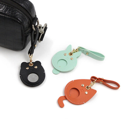 Leather Locator Tracker Access Card Holder null