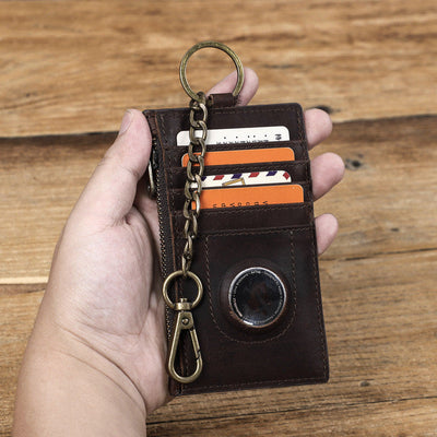 Tracker Crazy Horse Leather Card Holder null